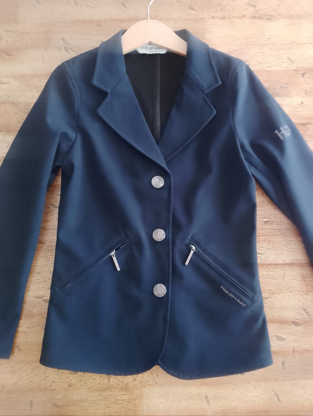 Horsewear Navy Equestrian Show Jacket with Silver Buttons